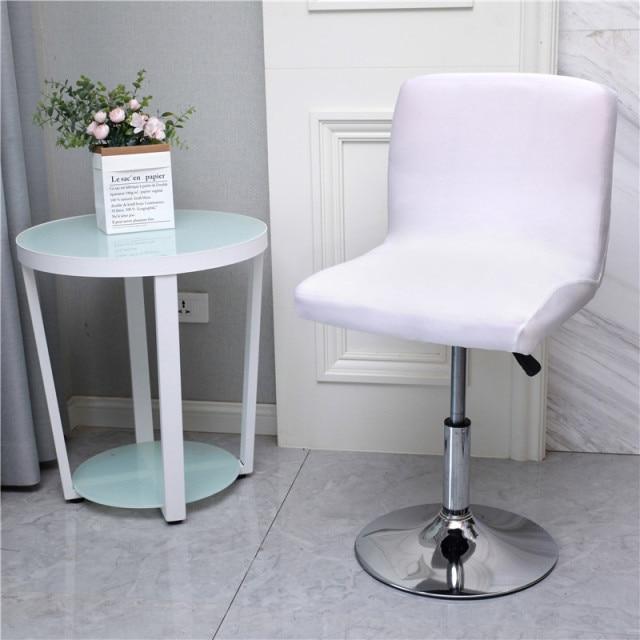 Housse pour Tabouret de Bar Blanc | Housse Moderne