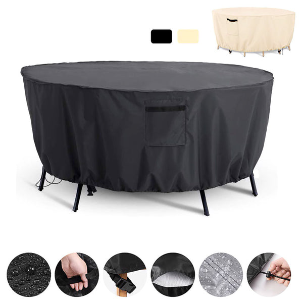 Housse De Protection Pour Salon De Jardin 355x225x100cm - Oxford Imperméable, Résiste Au Vent Et UV