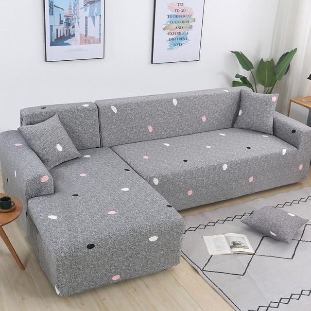 Housse de Canapé d'Angle Avec Appui Tête | Housse Moderne