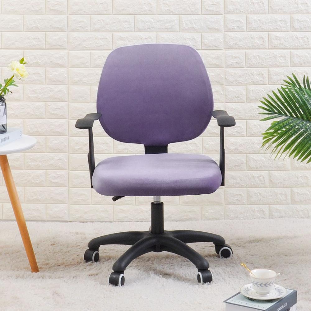 Housse de Chaise de Bureau Velours Violet Clair | Housse Moderne