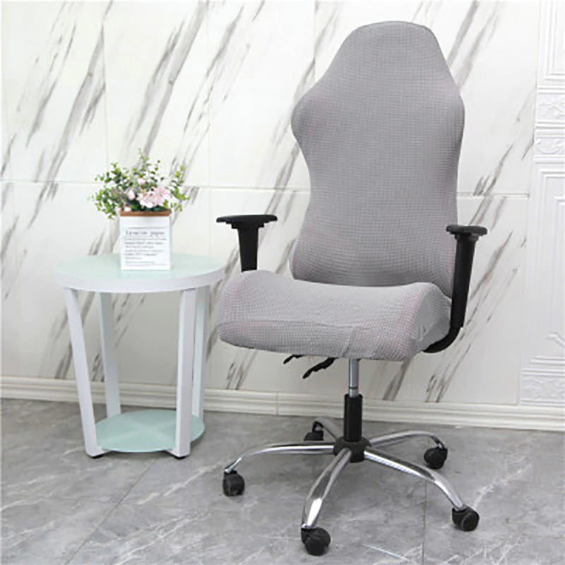 Housse de Chaise Gamer Jacquard Grise | Housse Moderne