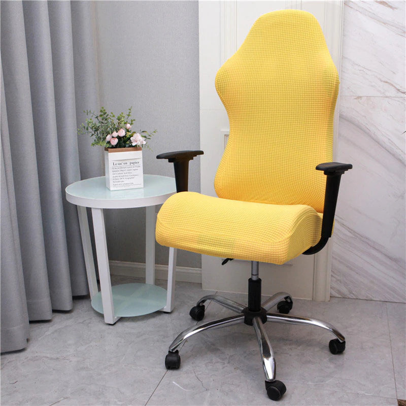 Housse de Chaise Gamer Jacquard Jaune | Housse Moderne
