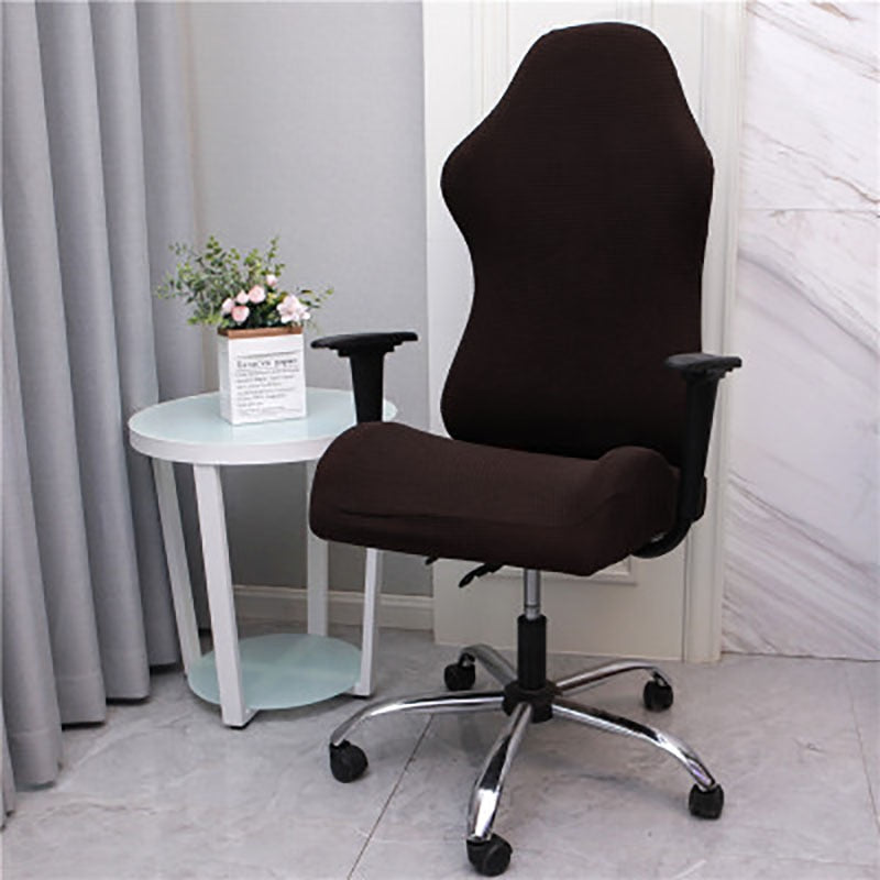 Housse de Chaise Gamer Jacquard Marron Foncé | Housse Moderne