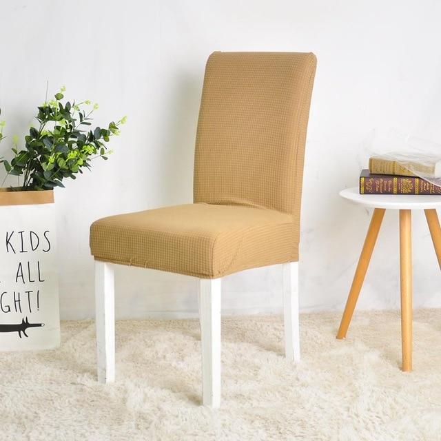 Housse de Chaise Tissu Beige-Housse-Moderne