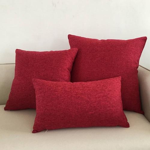 Housse de Coussin 40x40 Bordeaux