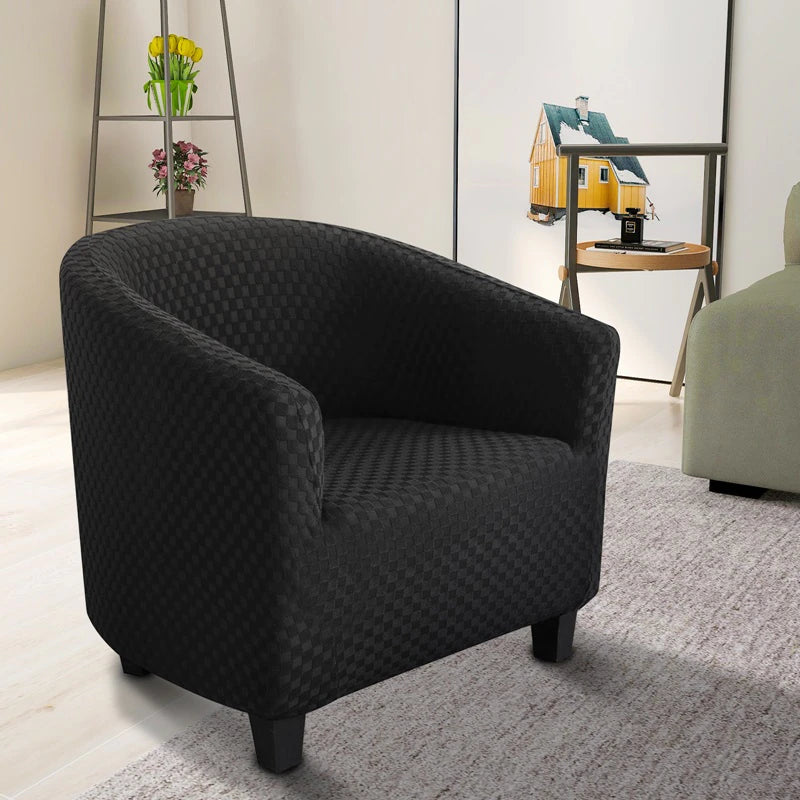 Housse de Fauteuil Cabriolet Damier Noir | Housse Moderne