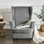 Housse de Fauteuil Crapaud Velours Gris