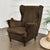 Housse de Fauteuil Crapaud Velours Marron | Housse Moderne