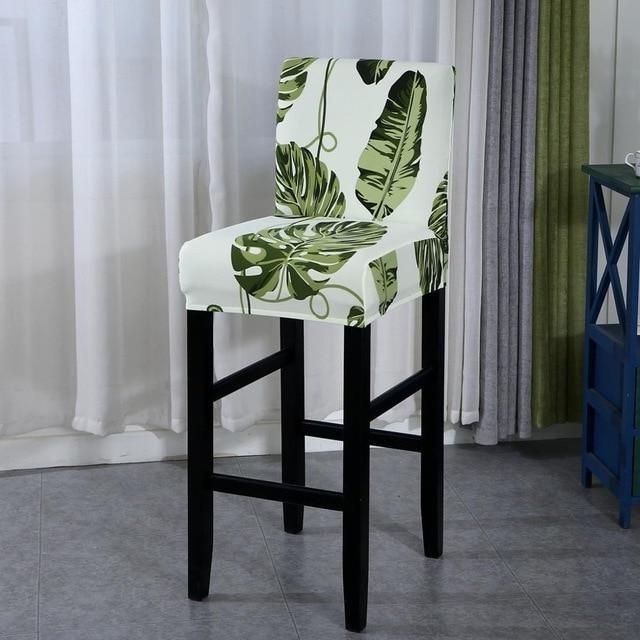 Housse de Protection pour Tabouret de Bar avec Dossier-Housse-Moderne