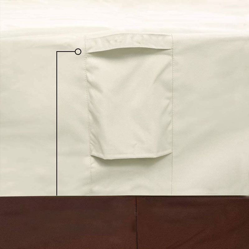 Housse De Salon De Jardin Marron et Beige