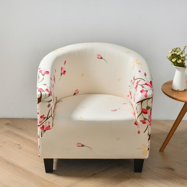 Housse De Fauteuil 1 Place Extensible Noire - Protection Élégante Et Confortable Pour Fauteuil Club, Cabriolet Ou Tub Chair