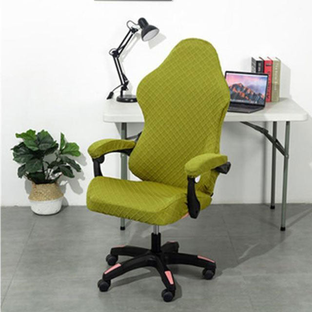 Housse De Fauteuil Extensible En Jacquard - Gris Foncé - Lavable Et Protectrice - Pour Fauteuil Club Ou Cabriolet