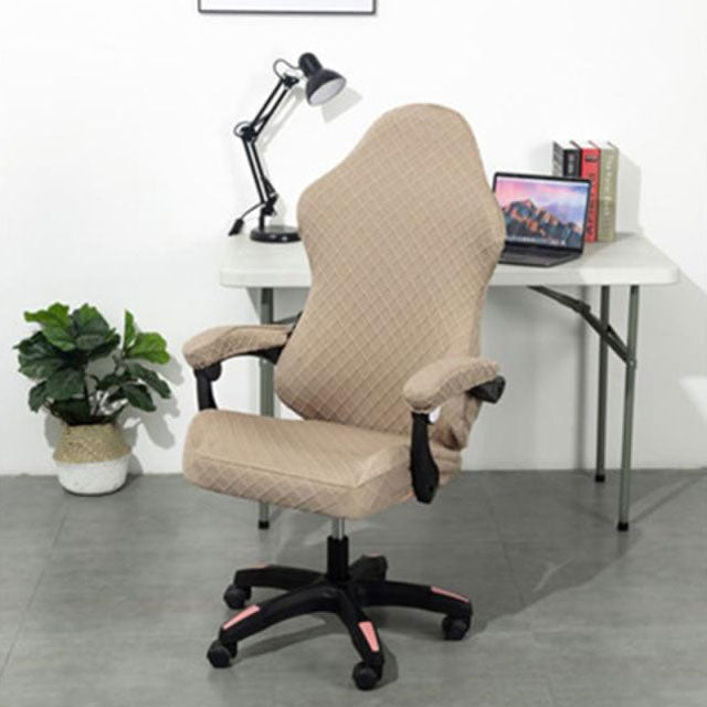 Housses De Chaise Gaming – Lot De 4 – Accoudoirs, Dossier & Siège – Élastique & Lavable – Gris Sel – Pour La Plupart Des Chaises Gamer - 2