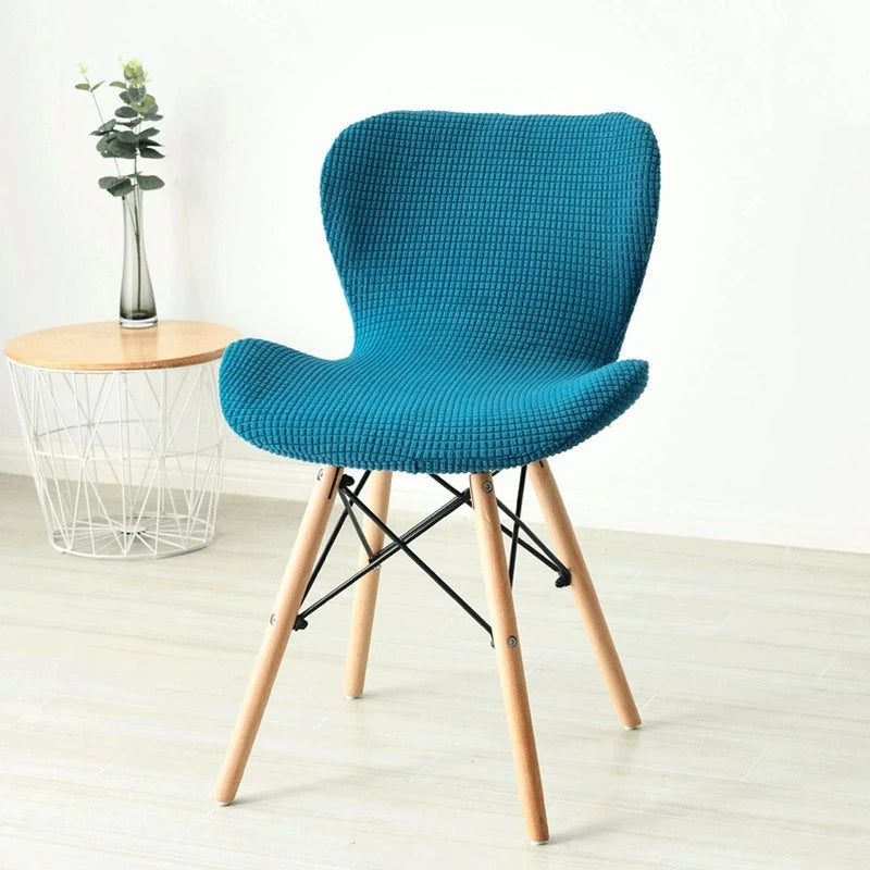 Housse Pour Chaise Scandinave Bleu Canard | Housse Moderne