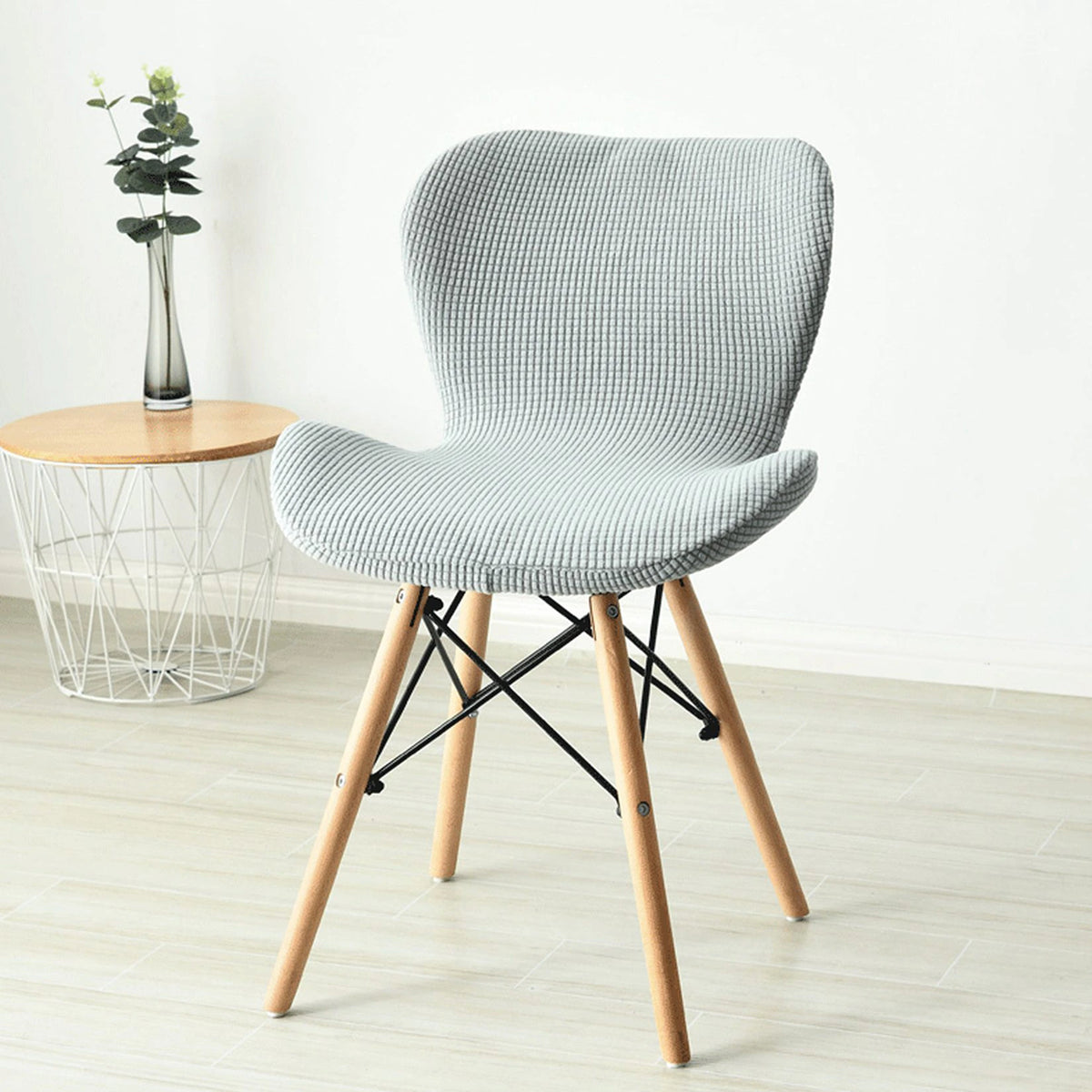 Housse Pour Chaise Scandinave Grise | Housse Moderne