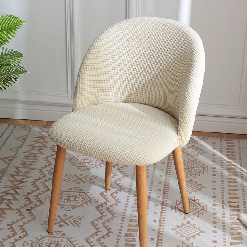 Housse Pour Chaise Scandinave Jacquard Beige | Housse Moderne