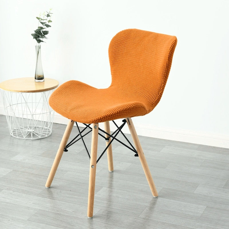 Housse Pour Chaise Scandinave Orange | Housse Moderne