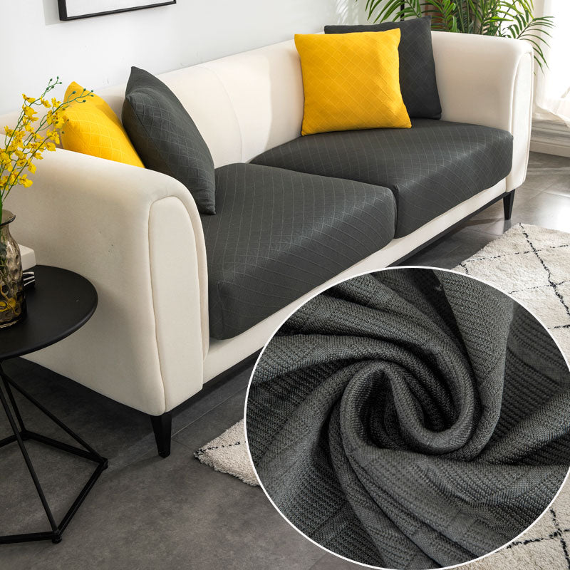 Housse Pour Coussin d&#39;Assise de Canapé Gris Anthracite | Housse Moderne