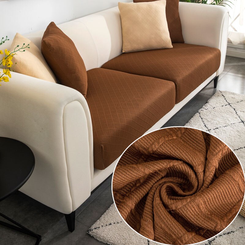 Housse Pour Coussin d&#39;Assise de Canapé Marron | Housse Moderne