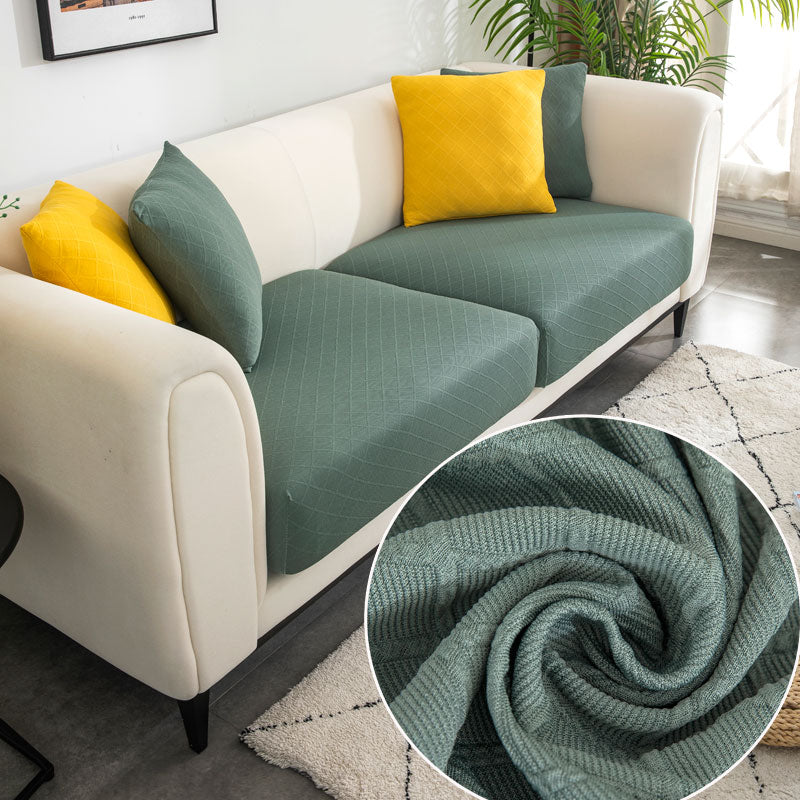 Housse Pour Coussin d&#39;Assise de Canapé Vert Amande | Housse Moderne