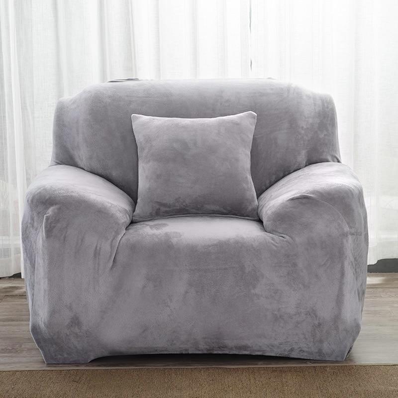 Housse Pour Fauteuil Club Gris-Housse-Moderne