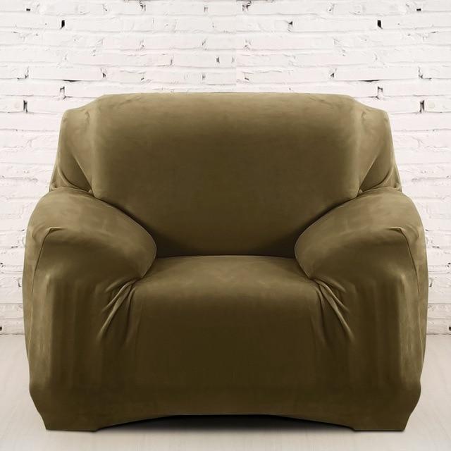 Housse Pour Fauteuil Club Kaki-Housse-Moderne