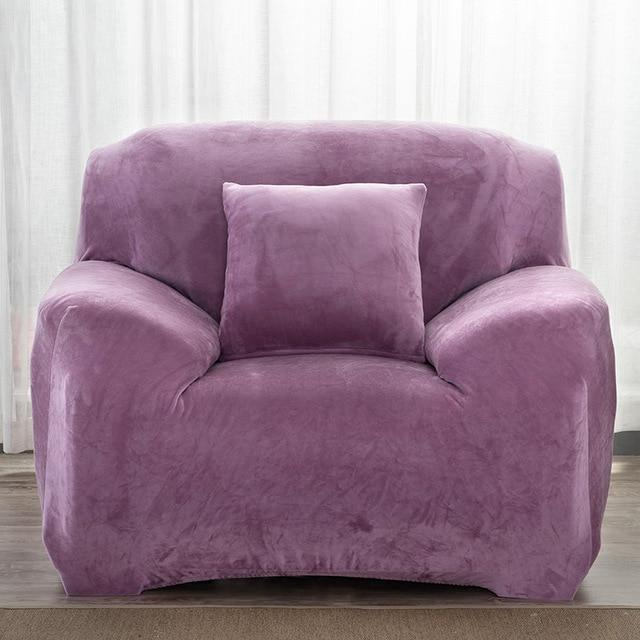 Housse Pour Fauteuil Club Mauve-Housse-Moderne