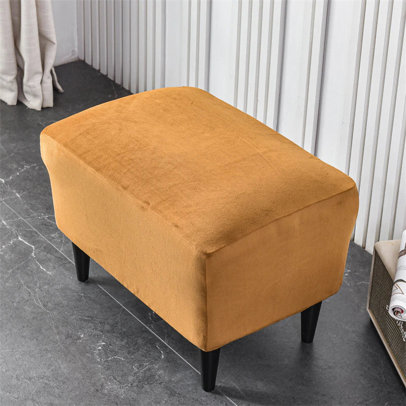 Housse de Fauteuil Crapaud Velours Camel | Housse Moderne