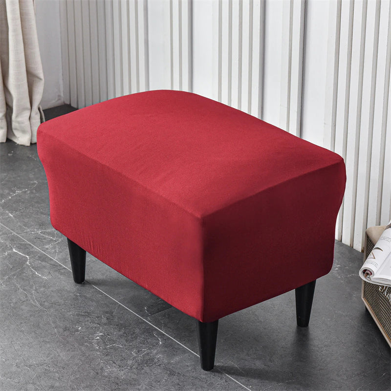 Housse de Repose Pied Velours Rouge | Housse Moderne