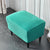 Housse de Fauteuil Crapaud Velours Vert Repose Pied | Housse Moderne