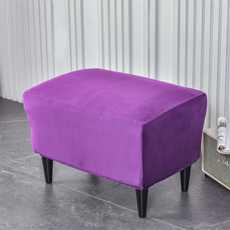 Housse de Repose Pied Velours Violet | Housse Moderne