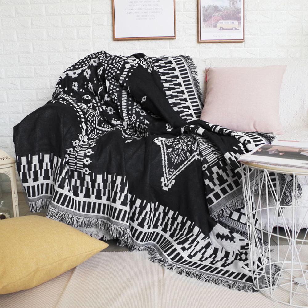 Plaid sur Canapé Gris | Housse Moderne